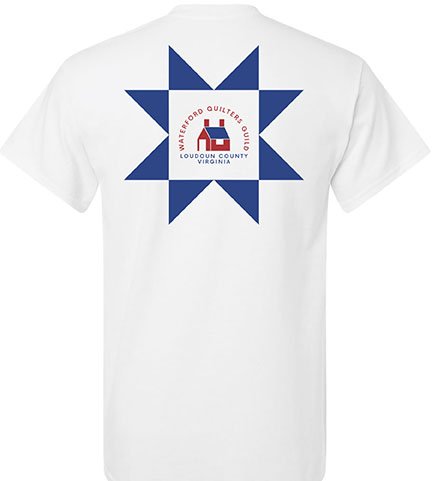 (image for) WQG Logo on the Back of a White Shirt